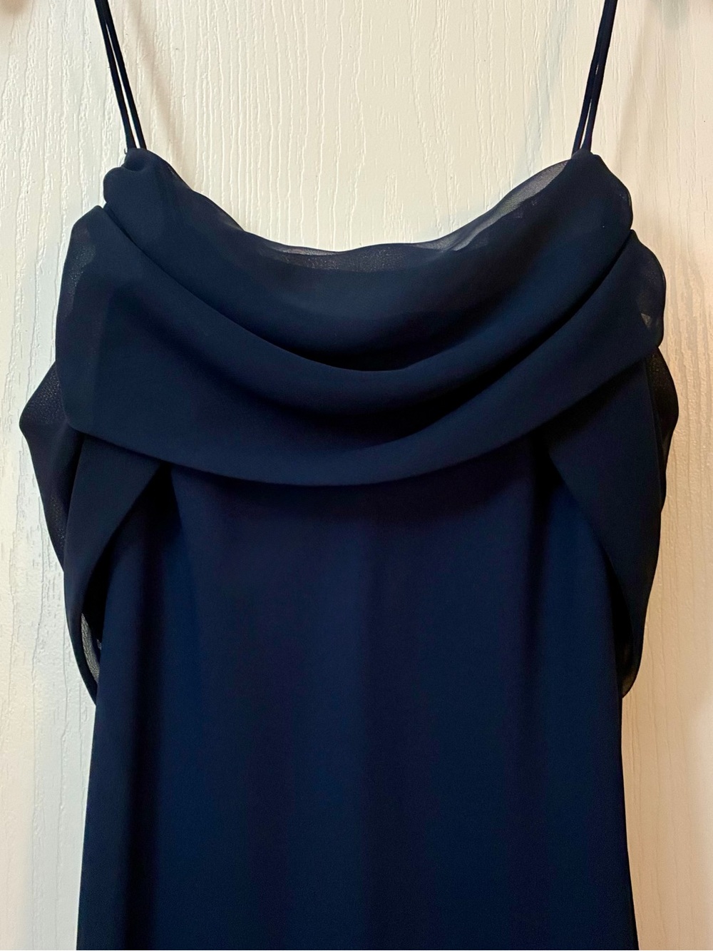Vintage Chelsea Nites Navy Blue Evening Gown or Prom Dress-Size 10